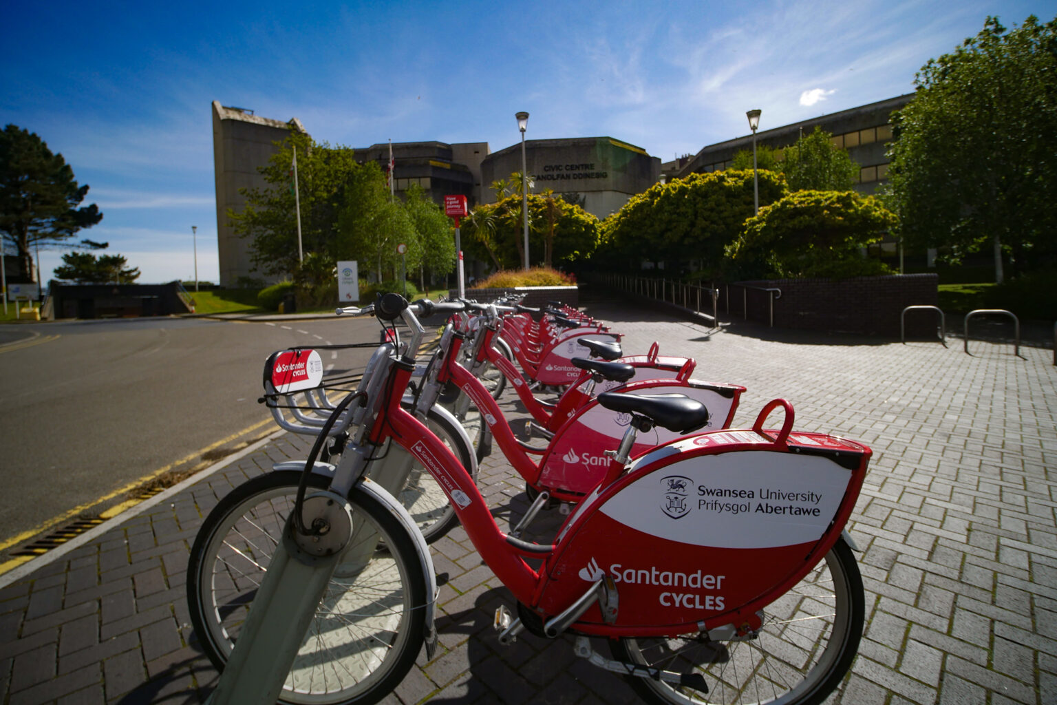 Santander Cycles Civic Centre Hub Explore South Wales